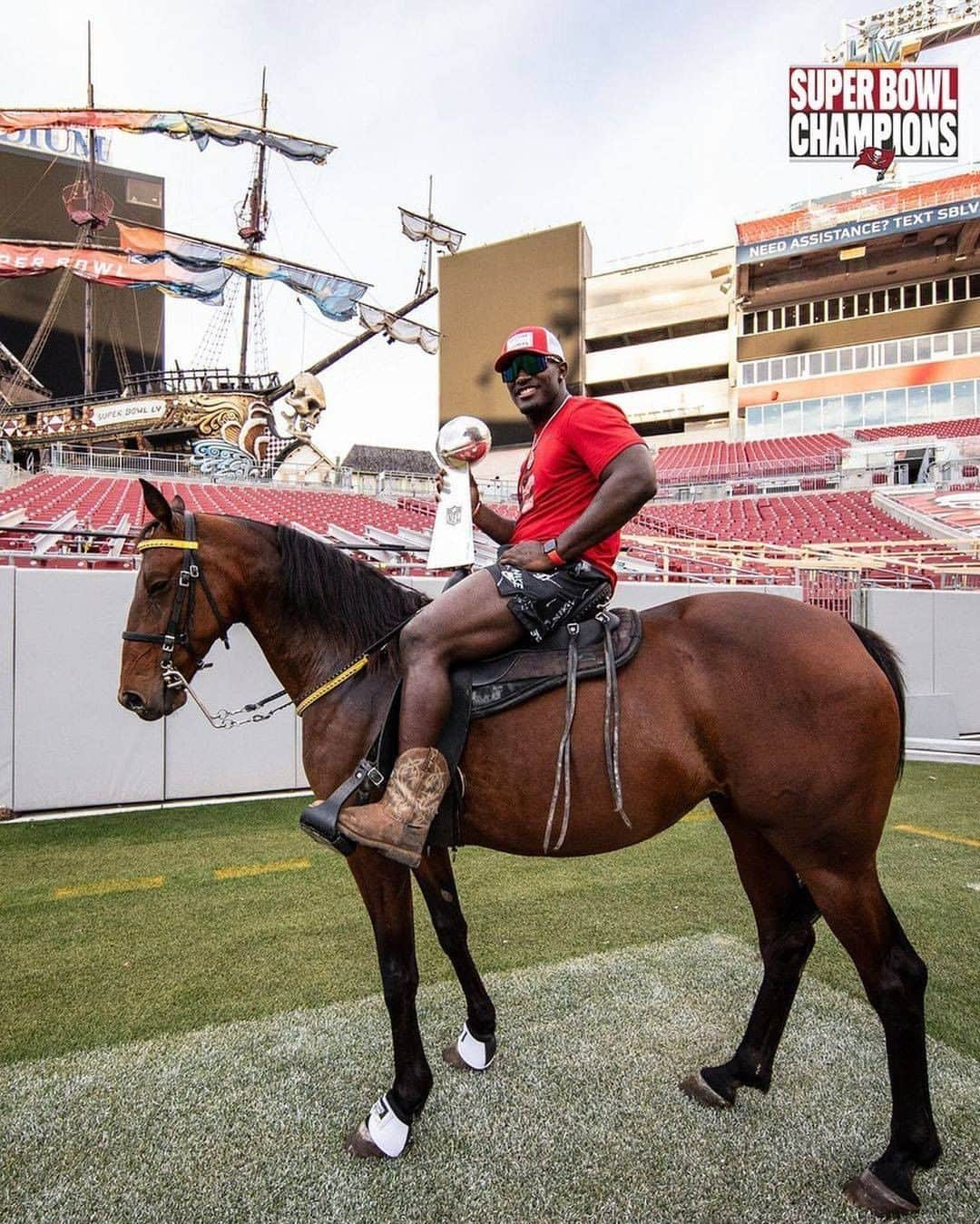 NFLさんのインスタグラム写真 - (NFLInstagram)「A dream come true for @devinwhite_40 🐎🏆 (via @buccaneers)」2月11日 10時40分 - nfl