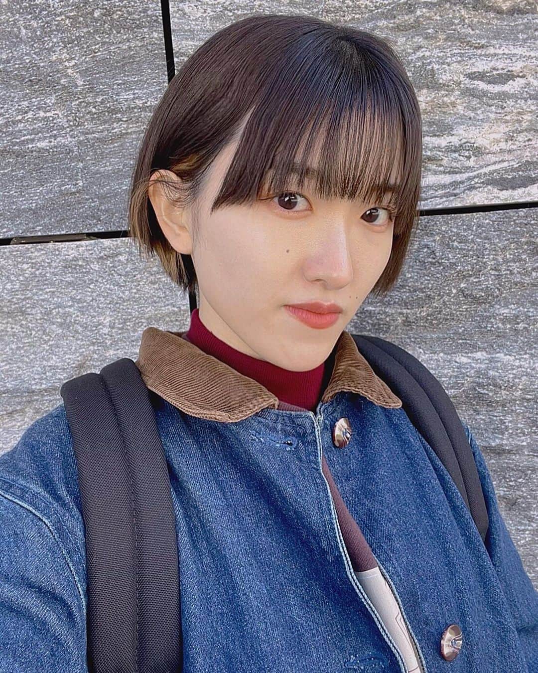 のインスタグラム：「この前行きました。 #角川武蔵野ミュージアム  #古着#ショートヘア」