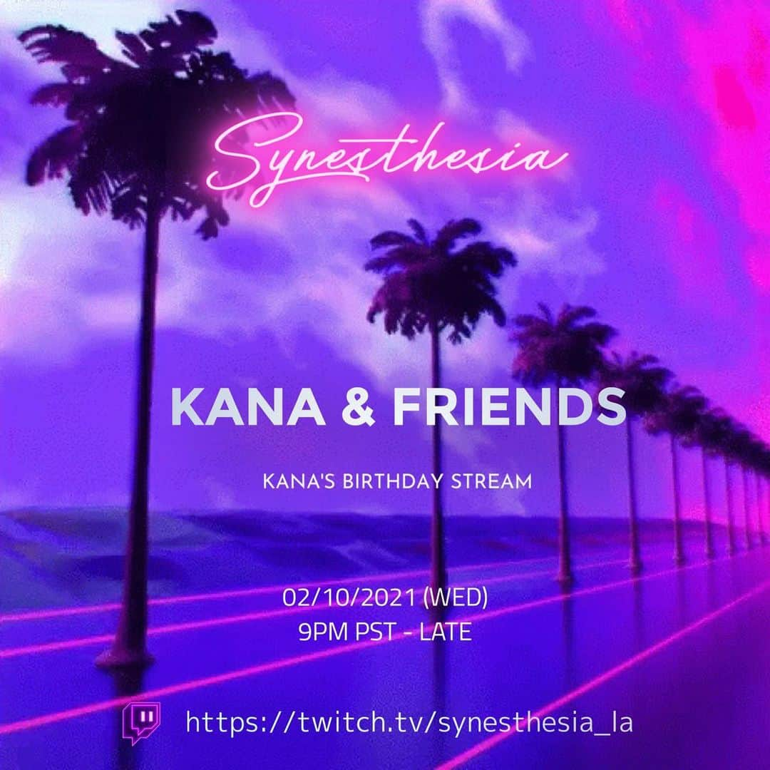 KanaKatanaのインスタグラム：「This year I can't celebrate my birthday like any other year but I have intimate closest friends Livestream on my Twitch channel @synesthesia_la 💜 going live around 9pm!  Tune in and celebrate with me 🙌🏻 go to my story and swipe up or link in bio ✨ . . . . .  #dj #djshow #music #birthday #djset #livestream #techno #minimal #dub #house #disco #electronicmusic #dancemusic #mood #fun #goodtimes #twitch #tunein #lifestyle #djlivestreaming #seeyousoon #instagood #goodtimr #photooftheday #instadaily #haveaniceday #goodvibes #snow #mountain #bigbear」