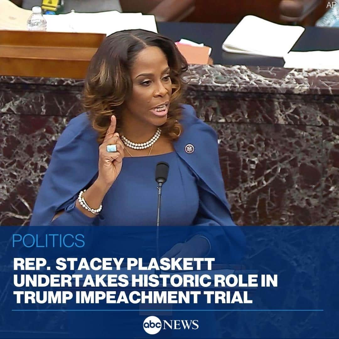 ABC Newsさんのインスタグラム写真 - (ABC NewsInstagram)「Rep. Stacey Plaskett's life journey has taken her from the housing projects in Brooklyn to a historic role in the Senate impeachment trial against former Pres. Trump. Read more at LINK IN BIO.」2月11日 12時01分 - abcnews