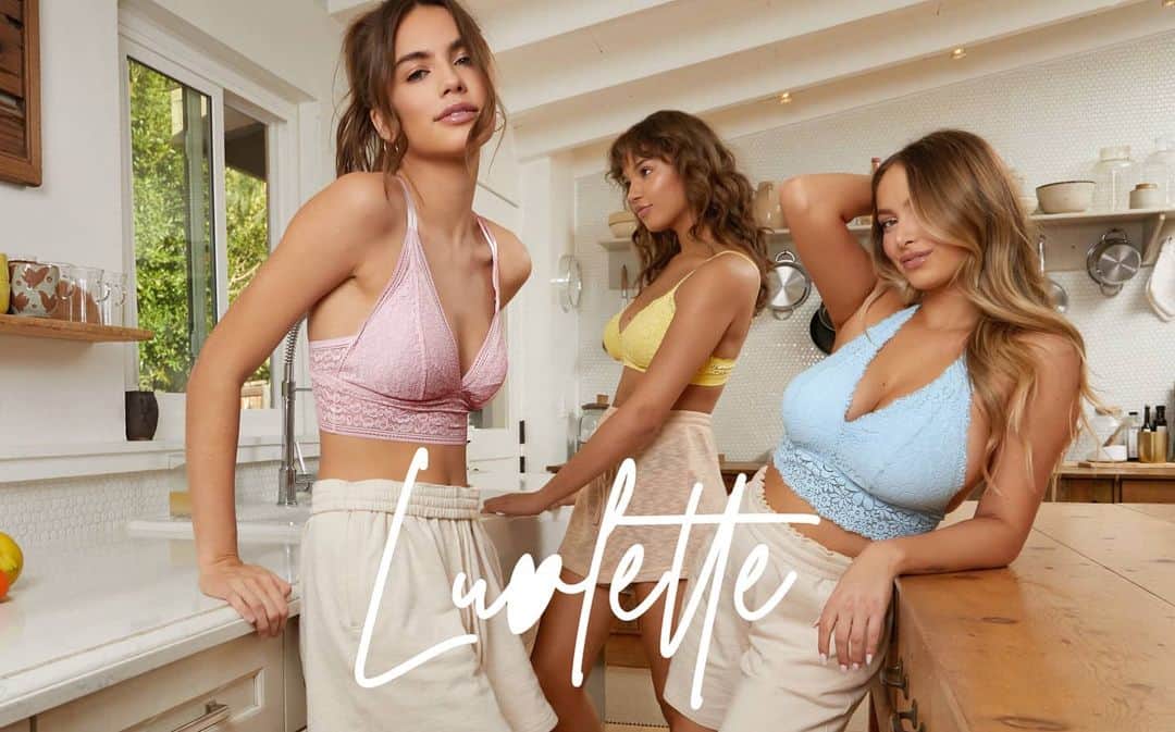 SHEINのインスタグラム：「Luvlette. Our sister brand in intimate wear features comfy and chic bralettes of higher quality. From sexy halters to fun cross-backs to classic lace bralettes, we're so excited to present you all the cute styles with love. @luvletteofficial  Shop Item: 1884844, 1884850, 1884779  Link: https://us.shein.com/campaign/luvlette  #LUVLETTE」