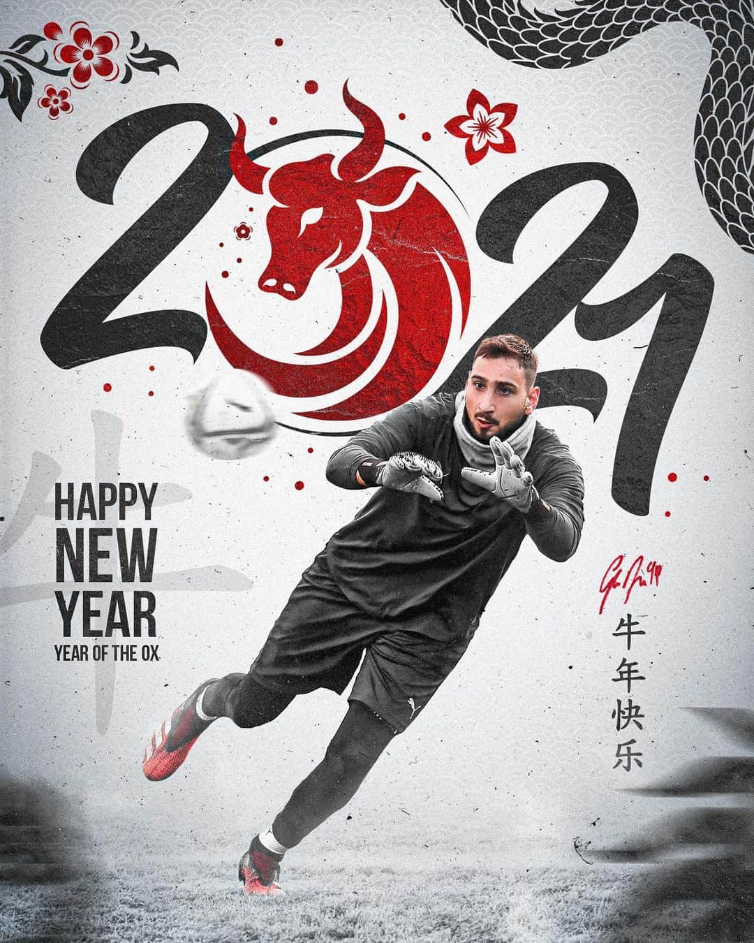 ジャンルイジ・ドンナルンマのインスタグラム：「新春快乐！ 牛年大吉！🧧🐂 Happy Lunar New Year! Great prosperity in the year of the Ox! #chinesenewyear2021」