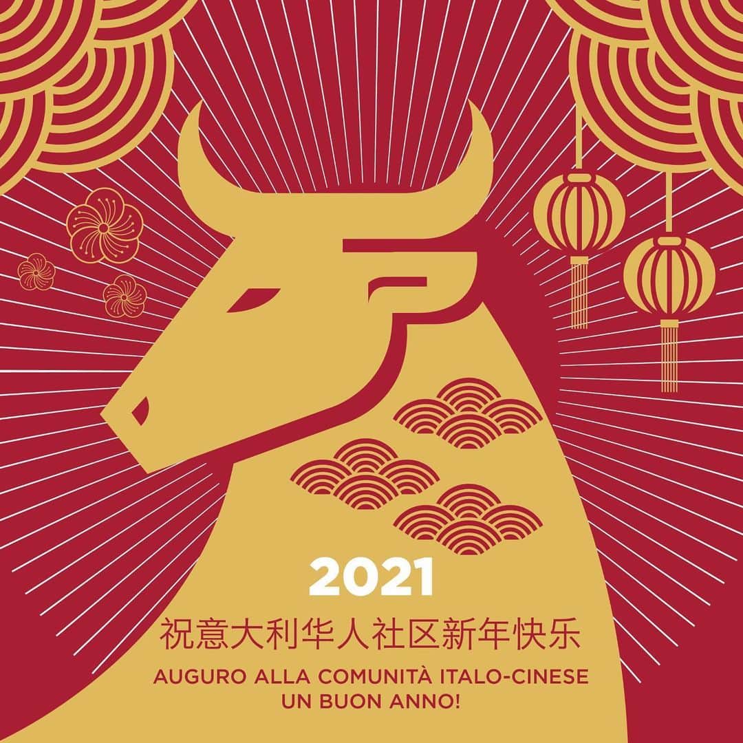のインスタグラム：「🇮🇹 Buon Anno a tutta la comunità cinese in Italia   🇨🇳 祝意大利华人社区新年快乐」