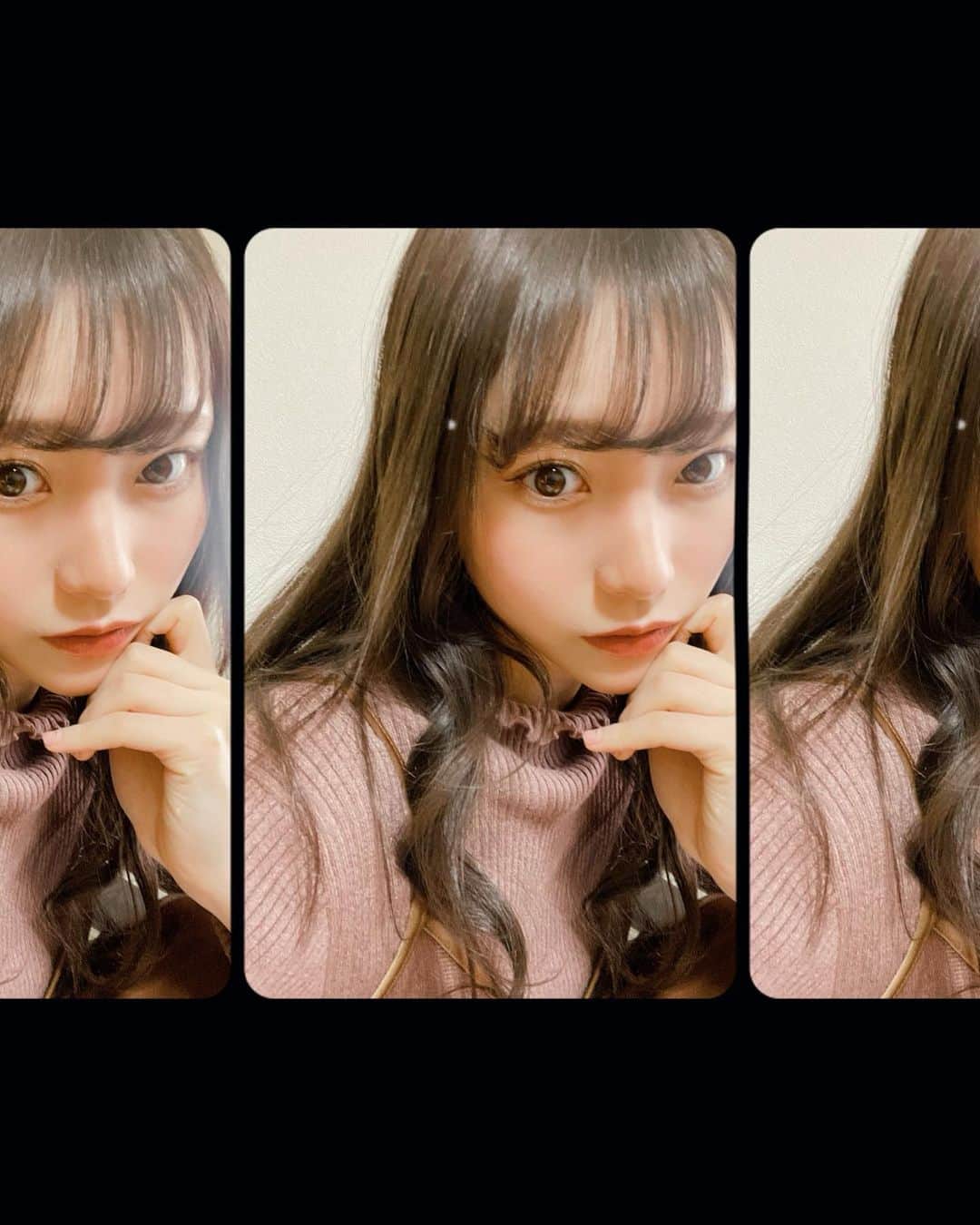 のインスタグラム：「数ミリだけ前髪を切りました✂️♡」