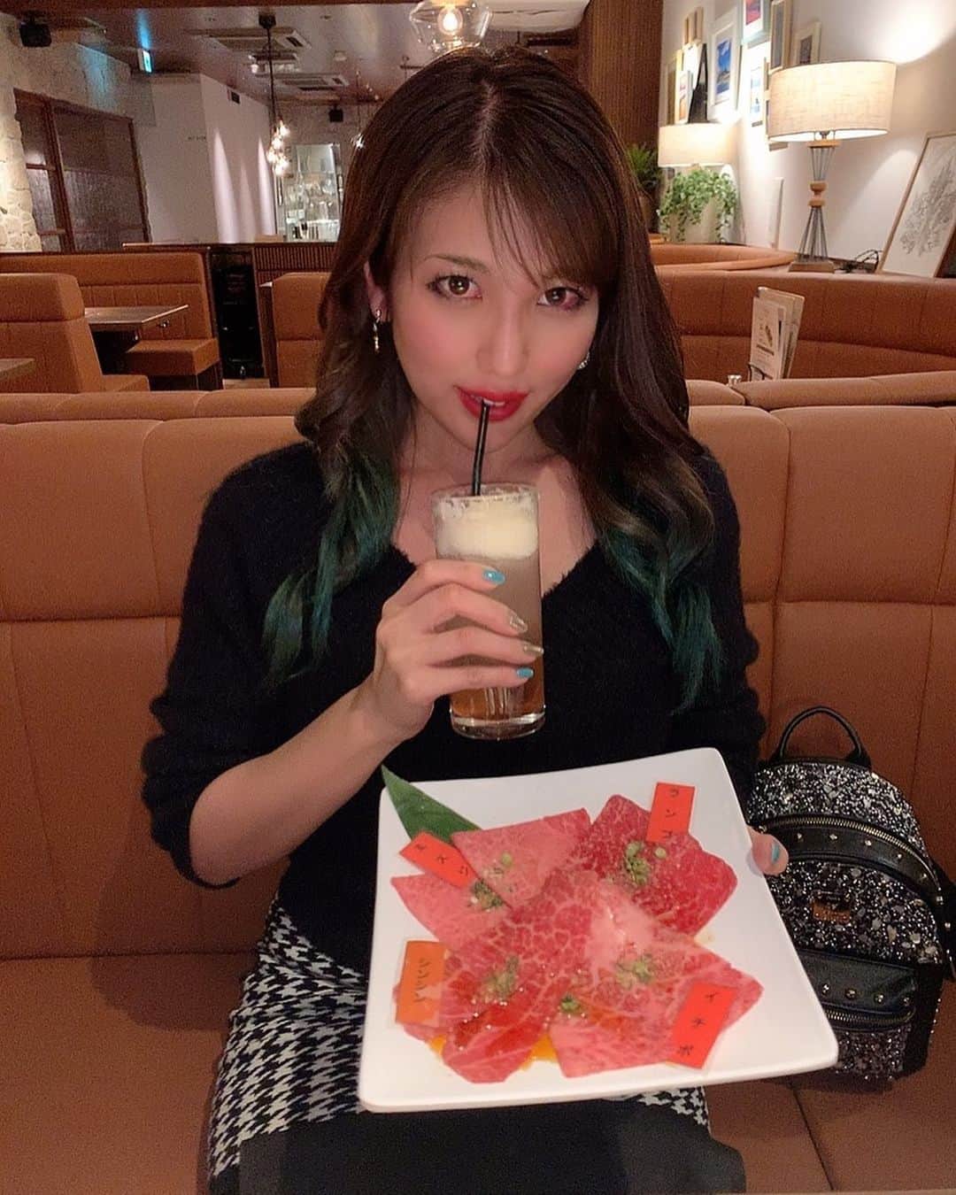 神谷麻美さんのインスタグラム写真 - (神谷麻美Instagram)「#焼肉 行ったよ～🥰💕✨ 全部美味しいんだよね～😋💖✨  #江ノ島グルメ #ネギタン #焼肉ぽんが」2月11日 17時57分 - asamice428