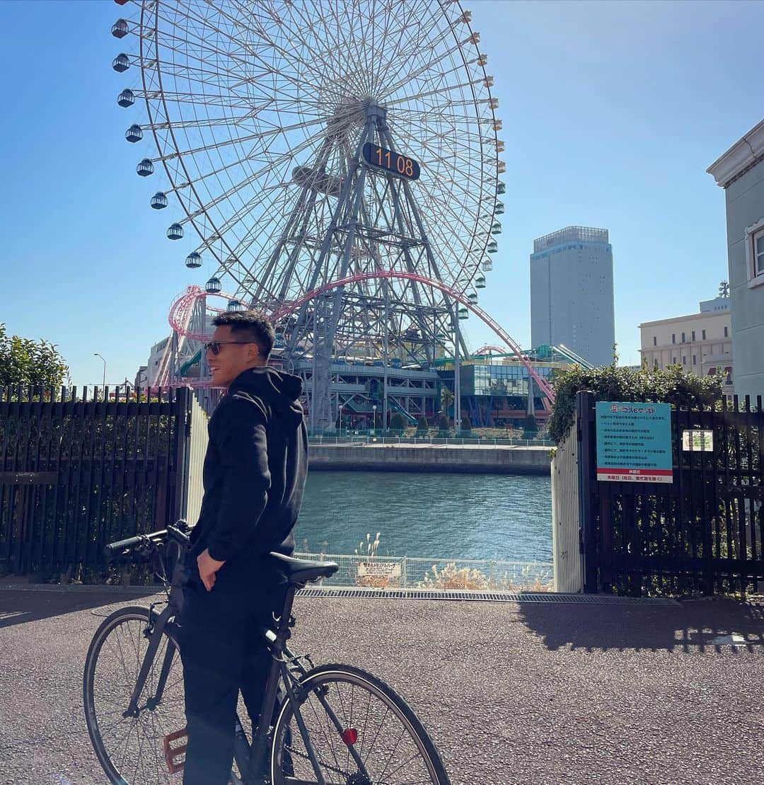 大雅さんのインスタグラム写真 - (大雅Instagram)「今日は50キロ走った🚴‍♂️ #yokohama  #bike #🚴‍♂️ #training」2月11日 18時27分 - taiga_814