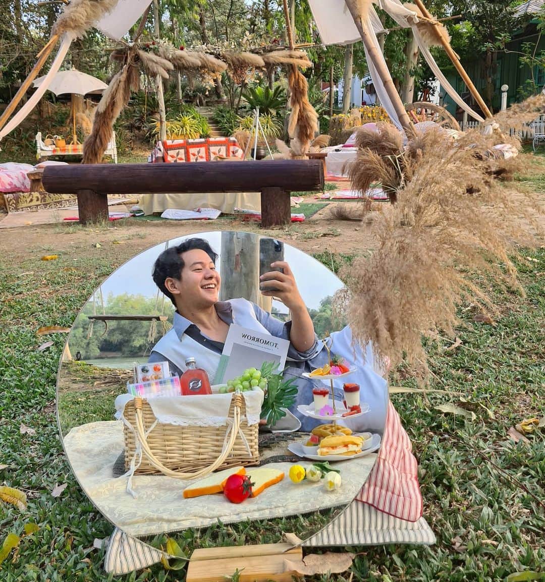 アイス・サランユーのインスタグラム：「จงLove❤...จงLike👍 เพี๊ยง😘 @theantiqueriverside  #theantiqueriverside  #ดิแอนธีคริเวอร์ไซด์  #ราชบุรี #เที่ยวทั่วไทยกับไอซ์ศรัณยู」