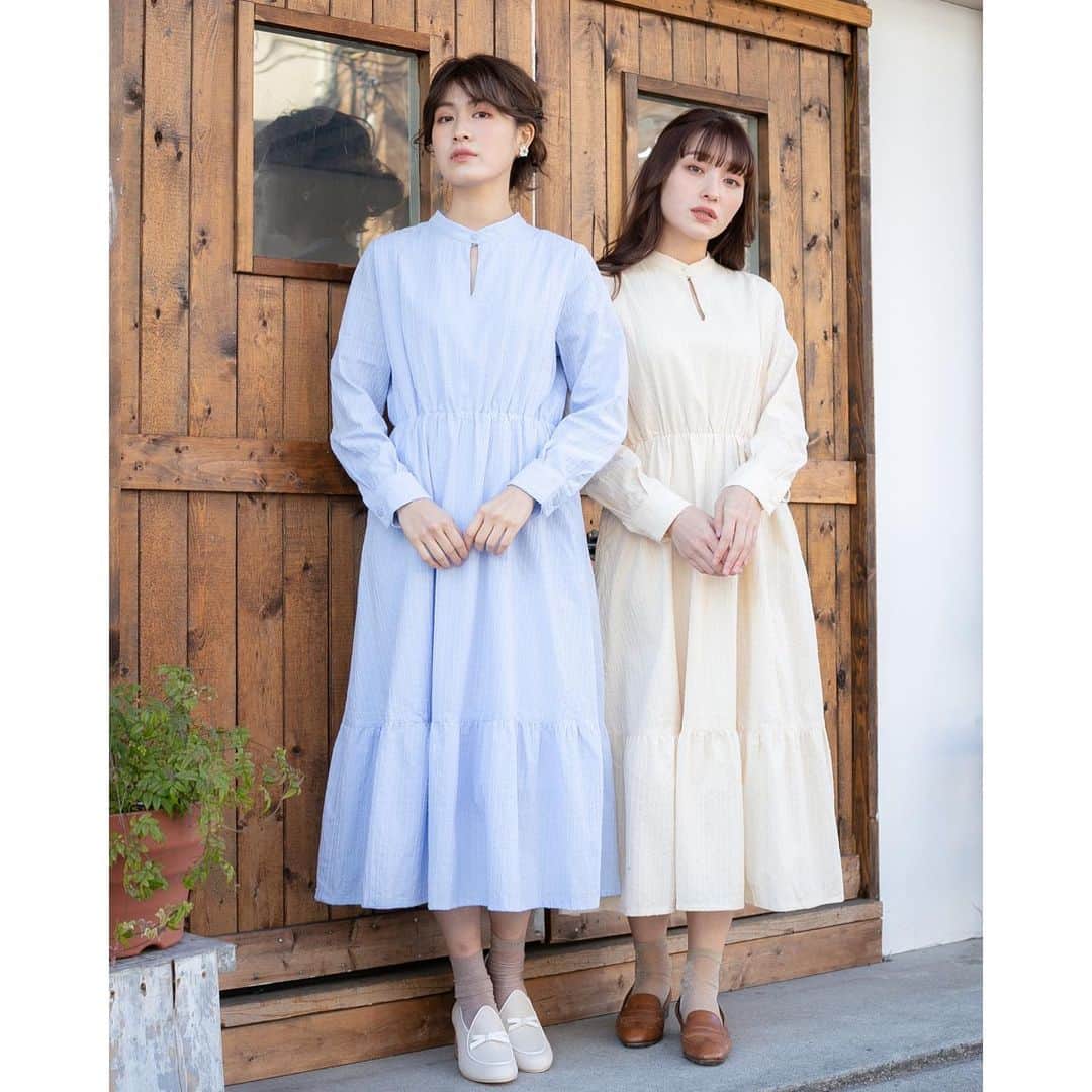 LEBECCA boutique Vintageのインスタグラム：「.﻿ Coming soon🕊  春の装いにぴったりなワンピース。 まもなく皆様の元にお届けいたします。 ﻿ ﻿ #LEBECCAboutique」