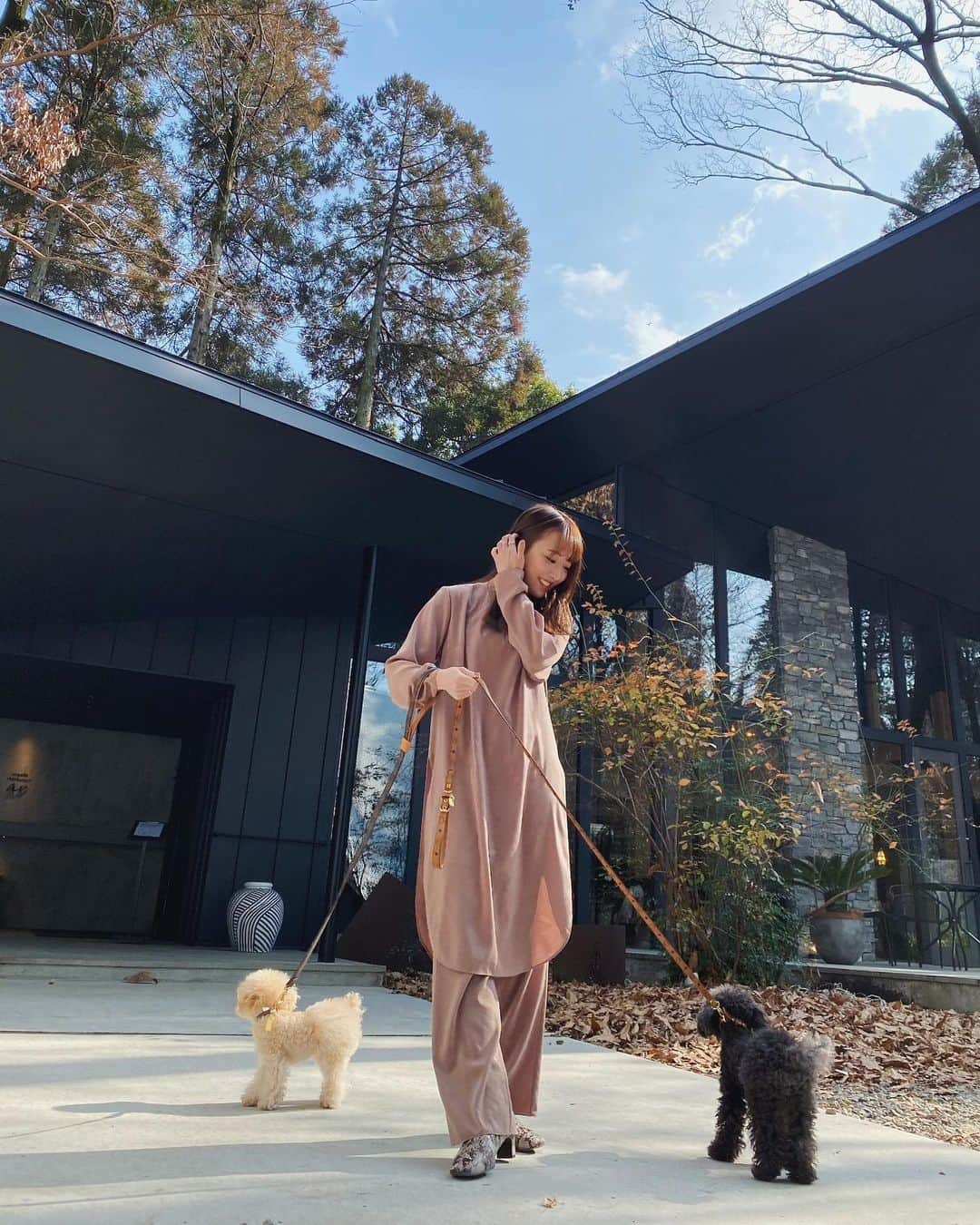 大野真昂のインスタグラム：「☺︎  空港からすぐのとこにあるboketto☕️  森に囲まれてめっちゃお洒落で落ち着く空間だった〜🌳  テラスは犬okなの嬉しい🐶♡  またこよーっと。  #boketto #boketto_forest #kumamoto #cafe #熊本カフェ #オーガニックレストラン」