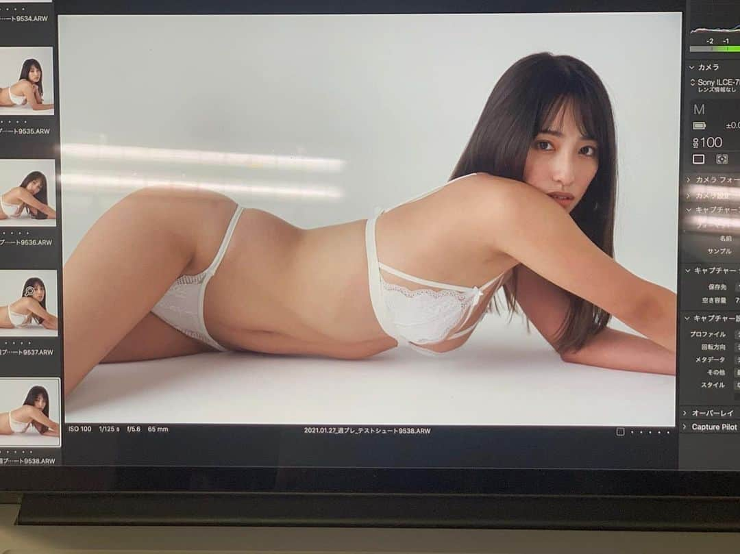 高梨瑞樹さんのインスタグラム写真 - (高梨瑞樹Instagram)「. な、な、な、なんと、、 週プレ撮り下ろし決まりました！！！ テストシュートでの1枚𓂃◌𓂂  . あーーー発売の日が待ち遠しすぎる、、、 . みんなが沢山拡散してくれて 沢山応援してくれて 沢山盛り上げてくれたお陰です！ 本当にありがとう！！ . でも本当に大事なのはこの後で、、、 沢山の人に見て頂くために 撮ってよかったって思って頂くために また撮ろうって思って頂くために まだまだもっともっと、 沢山盛り上げて、 一緒に頑張っていこうね！！！ . 本当にありがとう！みんなだいすき！」2月11日 20時18分 - tkns_mzk