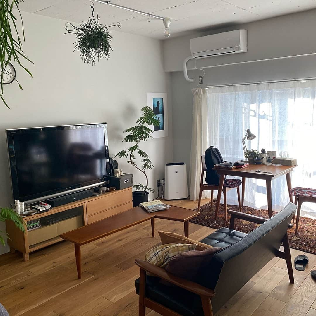 RoomClipJPさんのインスタグラム写真 - (RoomClipJPInstagram)「『ワンルームの部屋』家具のサイズやレイアウトなど様々な魅力が詰まったワンルームの部屋。一つの空間を家具で仕切るなどの工夫も多く共有されています。1万枚以上のワンルームの実例を参考にしてみてください⁠ .⁣⠀﻿⁠ Photo:ka1(RoomNo.5435417)▶︎この部屋のインテリアはRoomClipのアプリからご覧いただけます。アプリはプロフィール欄から⁣⠀﻿⁠ .⁣⠀﻿⁠ 投稿イベント開催中です【まもなく終了する投稿イベント】『わたしの暮らしを変えたキッチン家電ン〜2/14』『アイテムタグつけてね！折りたたみテーブル〜2/14』⁠ .⁠ #RoomClip#ルームクリップ#interior#instahome#インテリア#暮らし#日常#日々の暮らし#丁寧な暮らし#シンプルライフ#シンプルな暮らし#賃貸#部屋#インテリア好き#myroom#一人暮らし部屋#ひとり暮らしインテリア#マイルーム#部屋作り#ワンルーム#賃貸インテリア#賃貸アパート#暮らしを楽しむ#インテリア好きな人と繋がりたい#模様替え#観葉植物#ダイニングラグ#キリムラグ#ローテーブル#カーテン」2月11日 20時30分 - roomclipjp