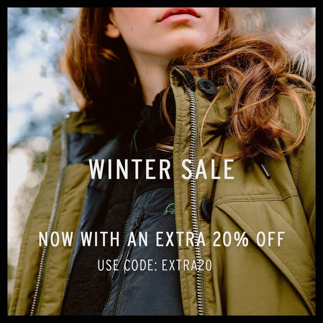 ペンフィールドのインスタグラム：「Take an extra 20% off our Winter Sale with code EXTRA20   Offer available for a limited time only.」