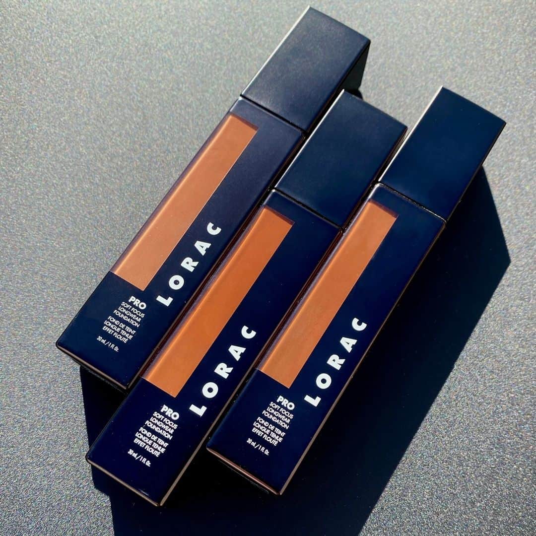 LORACのインスタグラム：「Lightweight & buildable: best of both worlds? We think so 😉 PRO Soft Focus Longwear Foundation in shades 23, 24 & 25 DEEP - find your perfect match on ULTA.com with their custom Shade Finder - available in 25 shades - link in bio!  #LORAC #LORACCosmetics @ultabeauty」