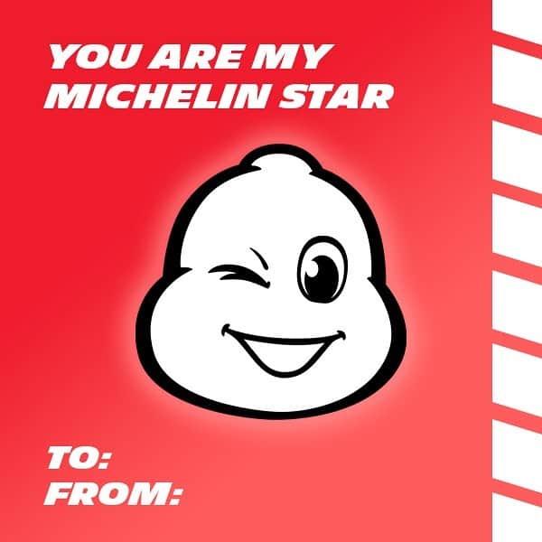 ミシュランさんのインスタグラム写真 - (ミシュランInstagram)「Share your heart on the most romantic day of the year with help from yours truly, Michelin.」2月12日 9時13分 - michelinusa