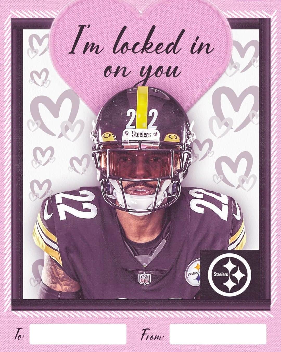 ピッツバーグ・スティーラーズさんのインスタグラム写真 - (ピッツバーグ・スティーラーズInstagram)「Show your Valentine some #Steelers love 🖤💛 #ValentinesDay」2月12日 9時06分 - steelers