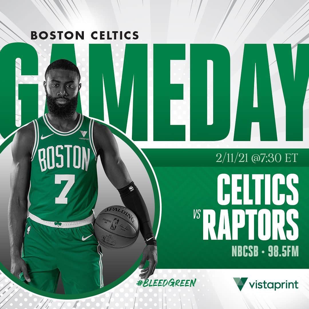 ボストン・セルティックスさんのインスタグラム写真 - (ボストン・セルティックスInstagram)「TONIGHT ☘️ Celtics vs @raptors, 7:30 p.m. on @nbcsboston and @985thesportshub #BleedGreen #BOSvsTOR #LetsGoCeltics」2月12日 0時25分 - celtics