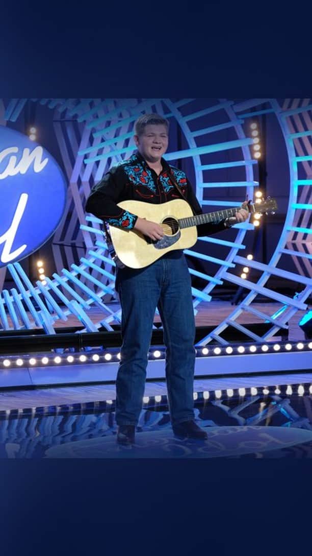 American Idolのインスタグラム：「@lukebryan  thinks he can make a call and get @alex_miller_music to sing on his original song on the Grand Ole Opry!」