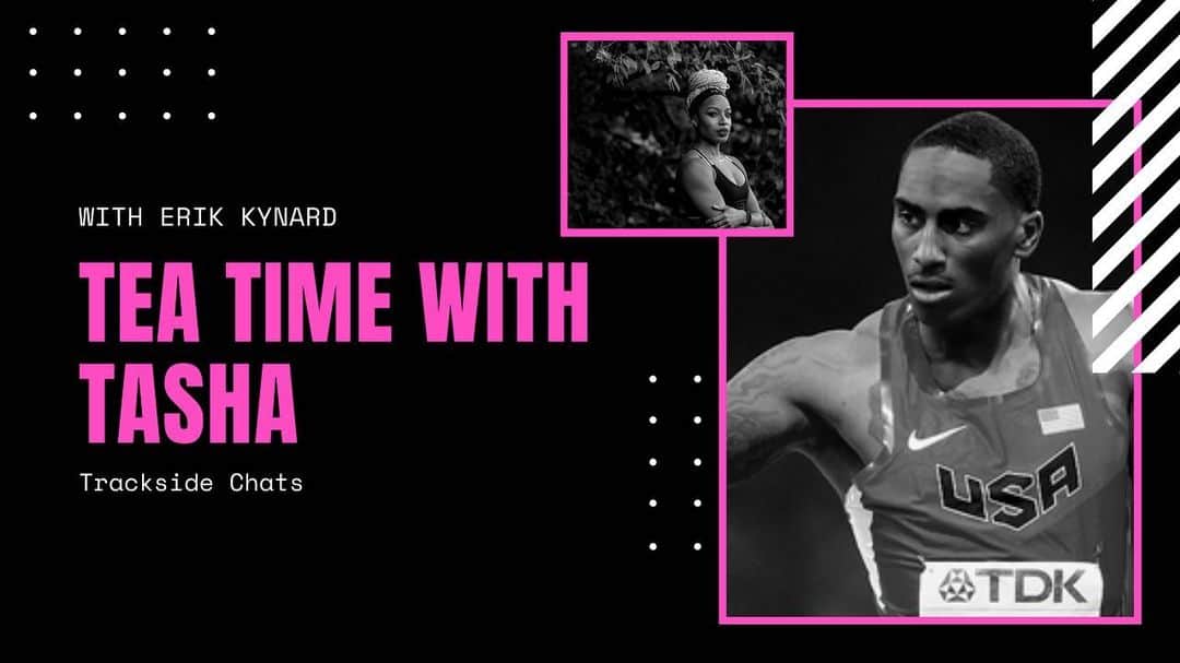 ナターシャ・ヘイスティングスのインスタグラム：「☕️ is getting hot! Tea Time with @erik_kynard at 4:30 pm CST! Link in bio!」