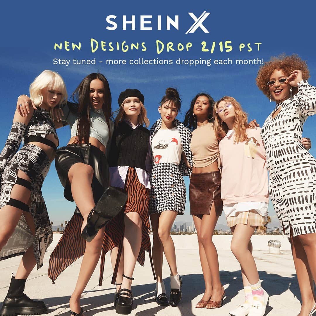 SHEINのインスタグラム：「Ready for Round #2?   💥 SHEIN X DROP 2 COMING SOON! 💥  Our February designers issue comes out 2/15 PST & you won't want to miss it! 🛍️✨ #SHEINX」