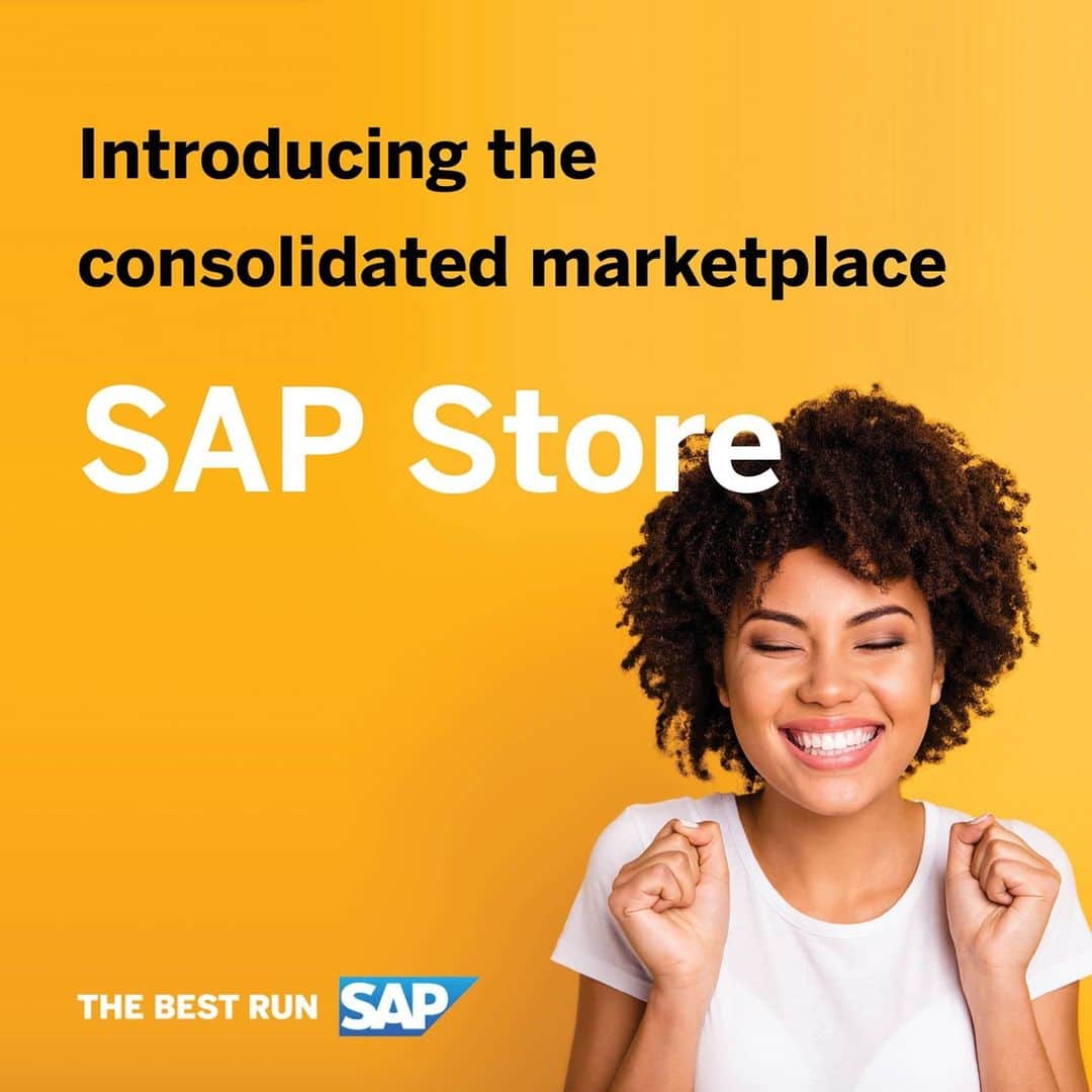 SAPのインスタグラム：「Looking to become an intelligent enterprise? Now you can find both SAP and partner solutions on the #SAPStore to help you on your journey. Learn more: http://sap.to/6171HeaLZ」