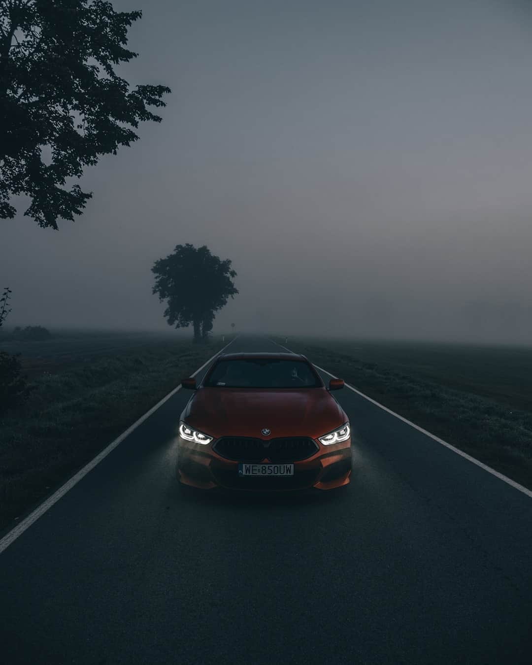 BMWのインスタグラム：「Making the most of an early morning. The BMW 8 Series Coupé. #THE8 #BMW #8Series #BMWrepost @vcentrum @jakub_jeznach  __ BMW M850i xDrive Coupé: Fuel consumption weighted combined in l/100km: 10.0–9.9 (NEDC); 10.8–10.7 (WLTP), CO2 emissions weighted combined in g/km: 227–224 (NEDC); 247–244 (WLTP). Further information: www.bmw.com/disclaimer.   530 hp, 390 kW, 750 Nm, Acceleration (0-100 km/h): 3.7 s, Top speed (limited): 250 km/h.」