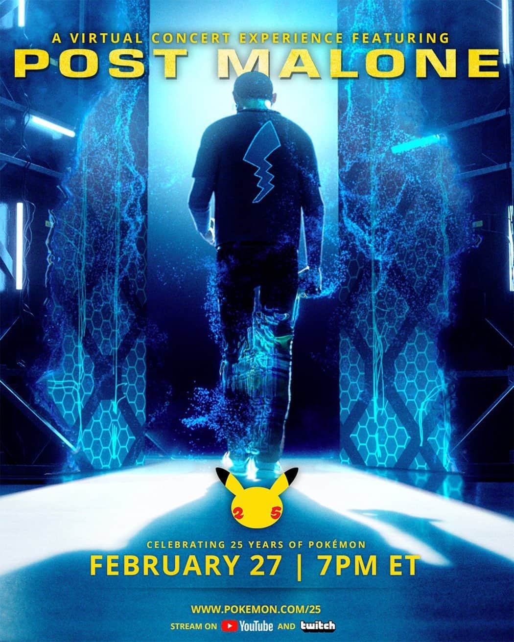 Pokémonさんのインスタグラム写真 - (PokémonInstagram)「Pokémon. Post Malone.  Your #PokemonDay plans day are set, Trainers. Follow the link in our bio for more details on the Pokémon x @PostMalone Virtual Concert Experience!  #Pokemon25」2月12日 2時42分 - pokemon