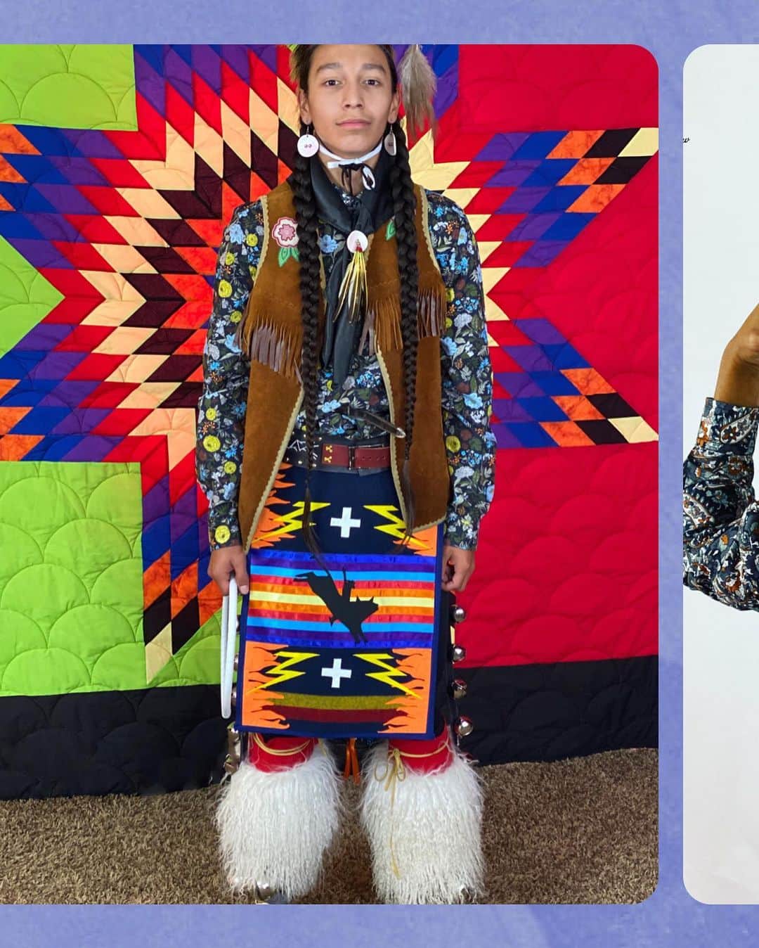 Airbnbさんのインスタグラム写真 - (AirbnbInstagram)「“We call it indigenous fashion but it’s much deeper than just fashion. It’s our roots” says your host, fourth-generation Chippewa, Cree and Blackfeet designer, Rebekah.   In her Online Experience, "Indigenous Fashion with Expert Artisan," she shares the history that inspires her craftsmanship and distinctive style. You'll spend the hour fully immersed in her stories of fashion, family, and importance of passing down traditions from one generation to the next while also inspiring others to reinvent it, the same way she does.  Link in bio.」2月12日 2時45分 - airbnb