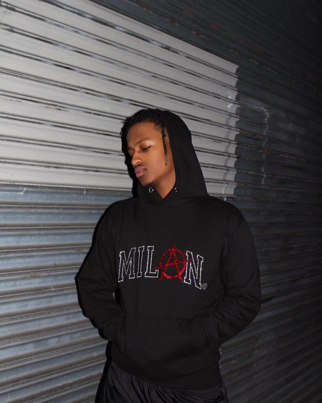 ブライアン・リッテンバーグのインスタグラム：「MILAN CRYSTAL HOODIE 💎」