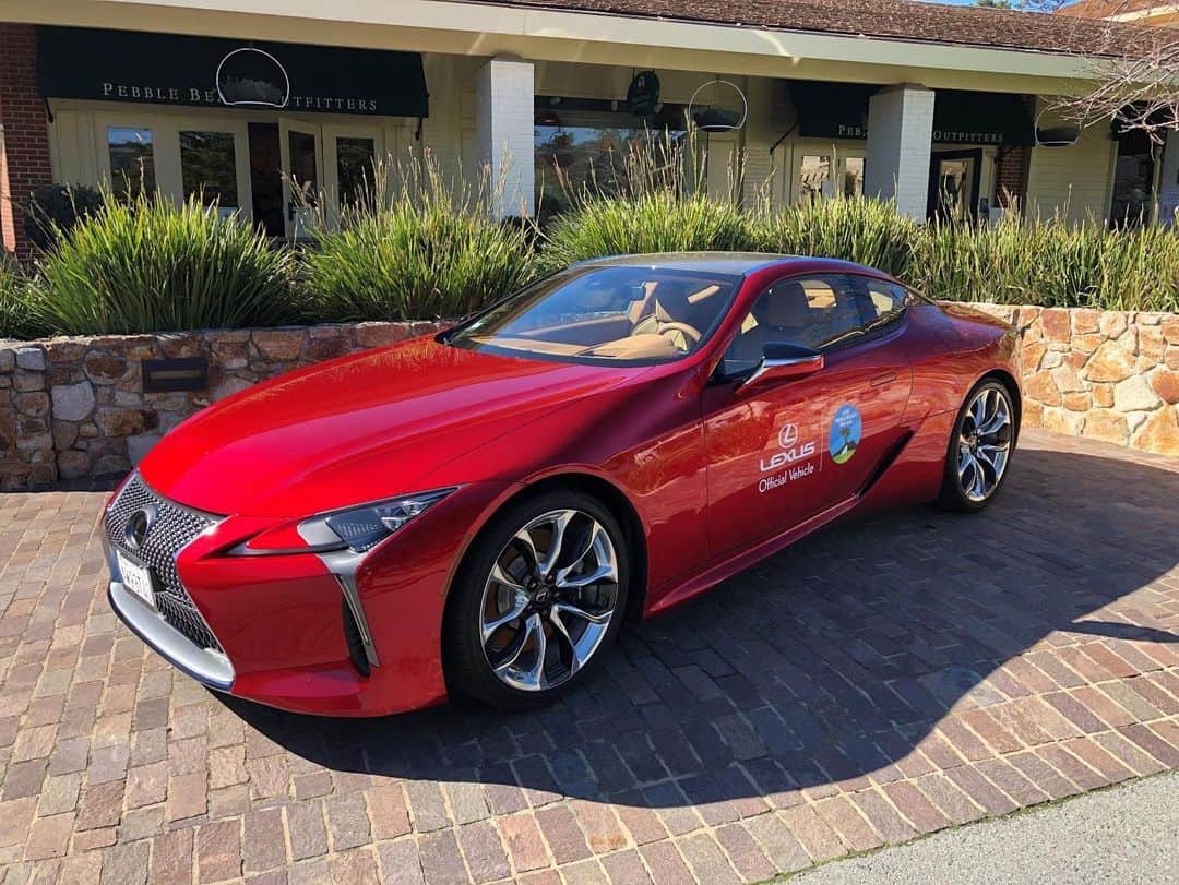 Lexus USAのインスタグラム：「We are proud to be the official vehicle of #PebbleBeach as they host the 2021 @attproam tournament. Best of luck to Lexus golfers @jasondayofficial and @patrickcantlay, and all the other competitors at this amazing venue. ⛳ #LexusGolf #LexusLC」