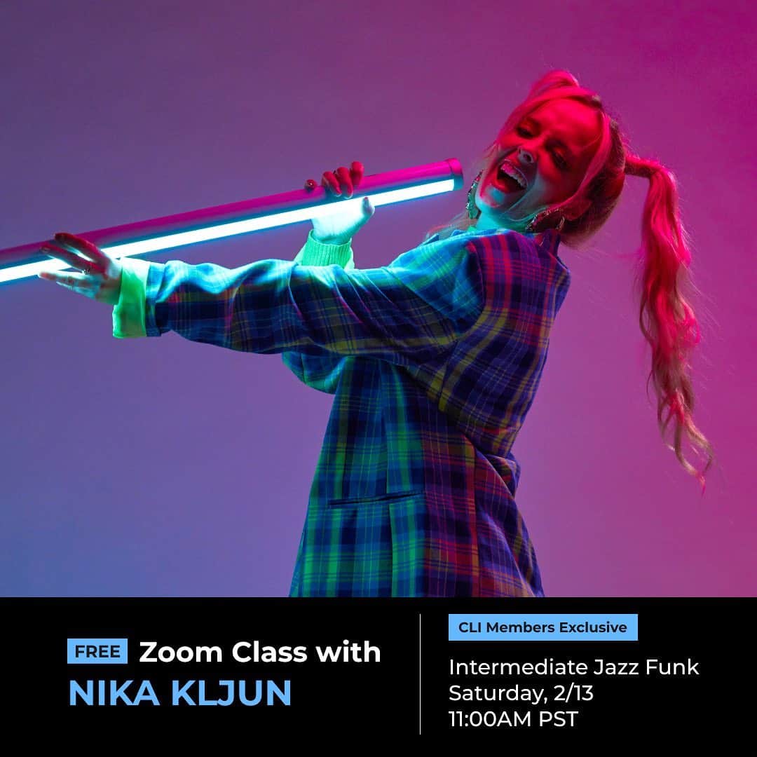 Nika Kljunのインスタグラム：「🚨𝘾𝙇𝘼𝙎𝙎 𝘼𝙇𝙀𝙍𝙏 🚨😄🍎 I will be teaching for @clistudios on #Zoom 🖥 𝘁𝗵𝗶𝘀 𝗦𝗮𝘁𝘂𝗿𝗱𝗮𝘆 𝗳𝗿𝗼𝗺 11am 𝗣𝗦𝗧 - 12:30 𝗣𝗦𝗧‼️⏰ I’m so excited that I get to interact with you guys this time! 🤩💪🏼 Let’s do this! 🔥 . We’re gonna dance some #jazzfunk vibes 💃🏼 to a classic @badgalriri throwback 😎 👈🏼 #SOS 🎧 🆘 🎶. This one is intermediate level, guys 😉 . 𝗣𝗟𝗨𝗦 I have two amazing assistants joining me to make it even better 🌟 @itsjovannisoto & @simrinplayerofficial 💃🏼🕺🏻 . Click the link in my bio now to sign up! 👩🏼‍💻📲 See you there! 😍♥️🌍 **𝘈𝘴 𝘢𝘭𝘸𝘢𝘺𝘴, 𝘱𝘭𝘦𝘢𝘴𝘦 𝘣𝘦 𝘴𝘶𝘳𝘦 𝘵𝘰 𝘤𝘩𝘦𝘤𝘬 𝘧𝘰𝘳 𝘵𝘩𝘦 𝘤𝘰𝘳𝘳𝘦𝘴𝘱𝘰𝘯𝘥𝘪𝘯𝘨 𝘴𝘵𝘢𝘳𝘵 𝘵𝘪𝘮𝘦 𝘪𝘯 𝘺𝘰𝘶𝘳 𝘵𝘪𝘮𝘦 𝘻𝘰𝘯𝘦** . #danceonline #nikakljun #nikakljunchoreography #dancefromhome #danceclasses #dancecommunity #dancelover #jazzfunk #jazzfunkdance」