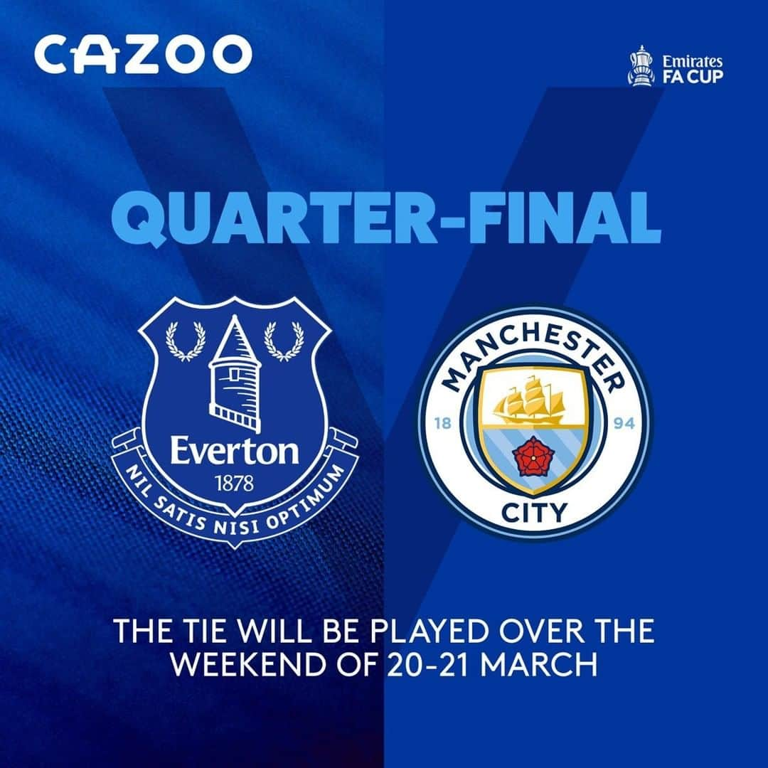 エヴァートンFCさんのインスタグラム写真 - (エヴァートンFCInstagram)「Man City in the last eight of the #EmiratesFACup!」2月12日 4時52分 - everton