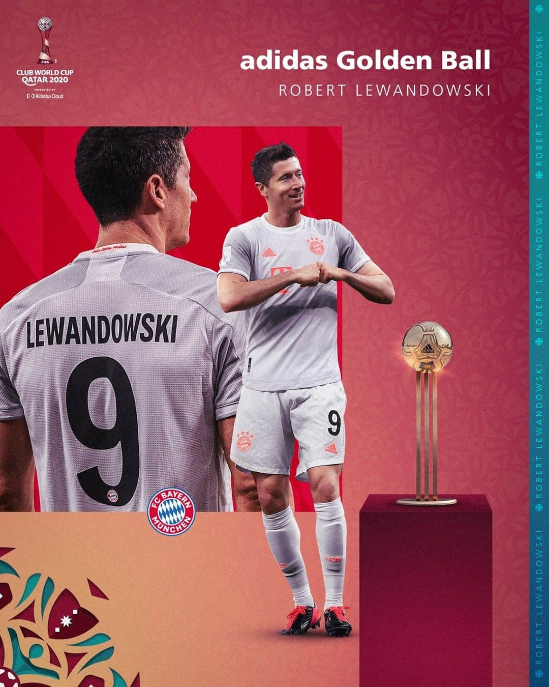 FIFAワールドカップさんのインスタグラム写真 - (FIFAワールドカップInstagram)「When you’re #TheBest, you’re THE BEST🏆 Robert Lewandowski adds another trophy to his cabinet, winning the #ClubWC adidas Golden Ball.」2月12日 5時30分 - fifaworldcup
