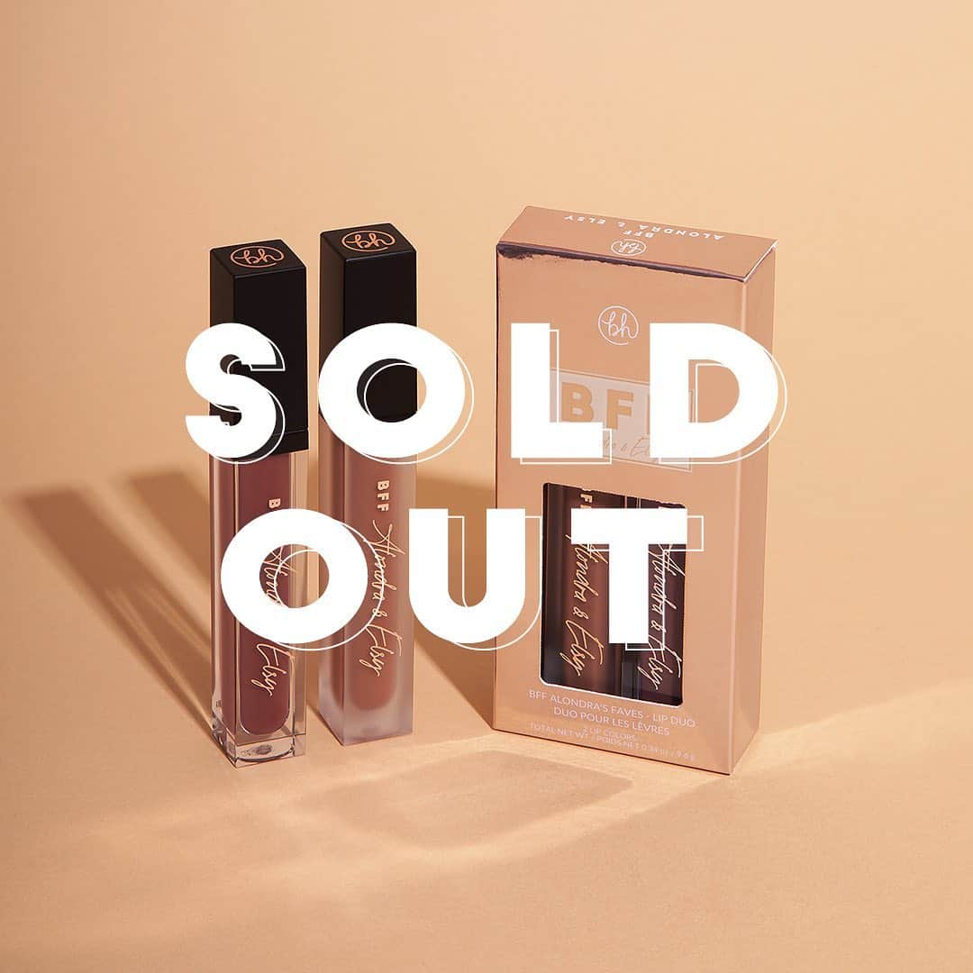 BH Cosmeticsのインスタグラム：「SHE IS SOLD OUT! We adore you beauties for already snapping up all the Alondra's Fave Lip Duos on our site! Head to @beautybaycom to grab it now, or get ready to shop @ultabeauty this Sunday 2/14! 🛍 #BHxAlondraElsy #bhcosmetics」