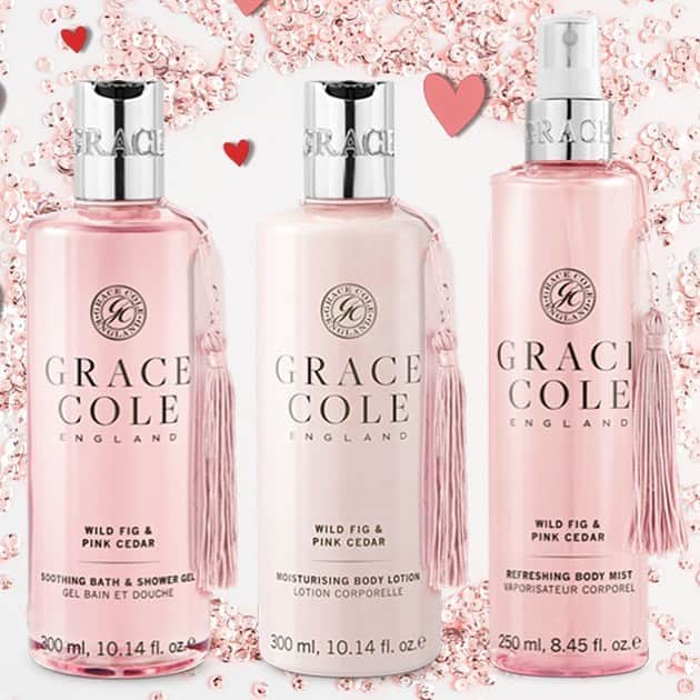 Grace Coleのインスタグラム：「Spread a little love with a Body Care Gift Set ❤️. Perfectly gift wrapped with heart shaped message tag. Choose the fragrance and send direct to your Valentine 🎁❤️ #valentines #loveyou #valentinesgift #valentinesdaygift  #showthemyoucare #valentinesday❤️」