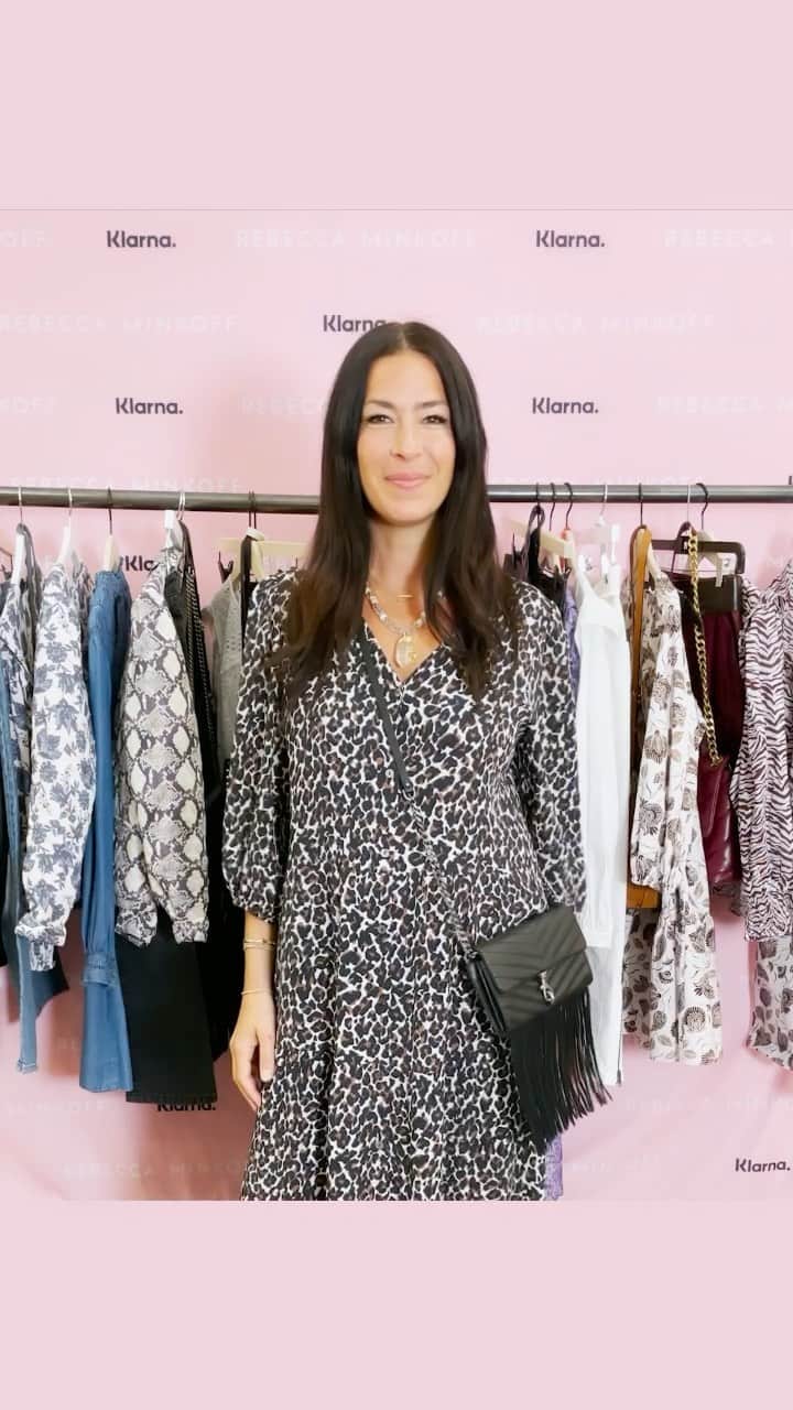 レベッカミンコフのインスタグラム：「So excited to make this perfect match with @klarna.usa official. Now with my Spring ‘21 collection you can #seenowbuynow #paylater. Happy FW!」