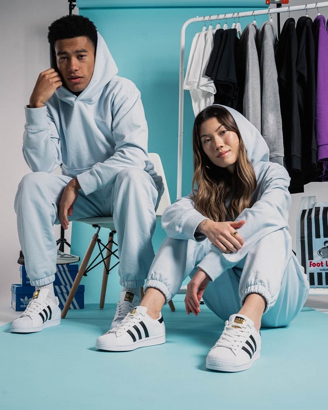 Foot Lockerのインスタグラム：「Fresh Together ❤️ Shop #Adidas Essentials online & in select stores.」
