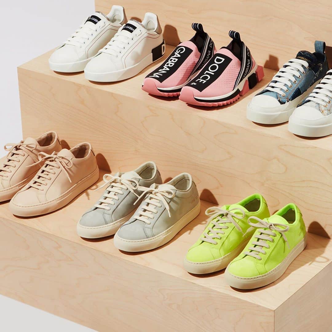 Saks Fifth Avenueのインスタグラム：「NEW AT SAKS: @commonprojects' sleek sneakers combine utilitarian design with fine Italian craftsmanship. #10022SHOE」