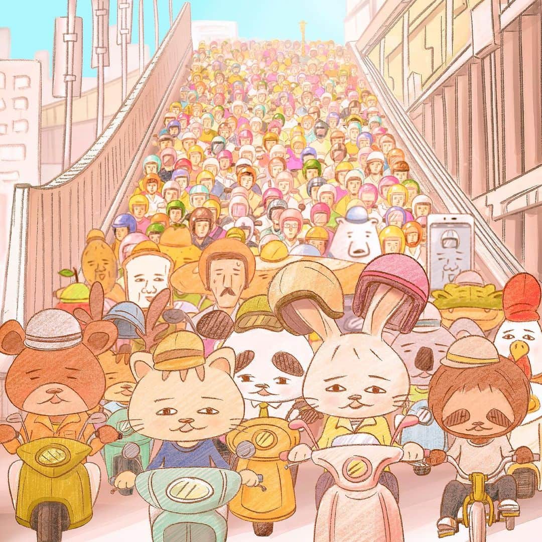 keigoのインスタグラム：「🦒 #新年快樂 #keigo展 #我的生活不可能那麼壞」