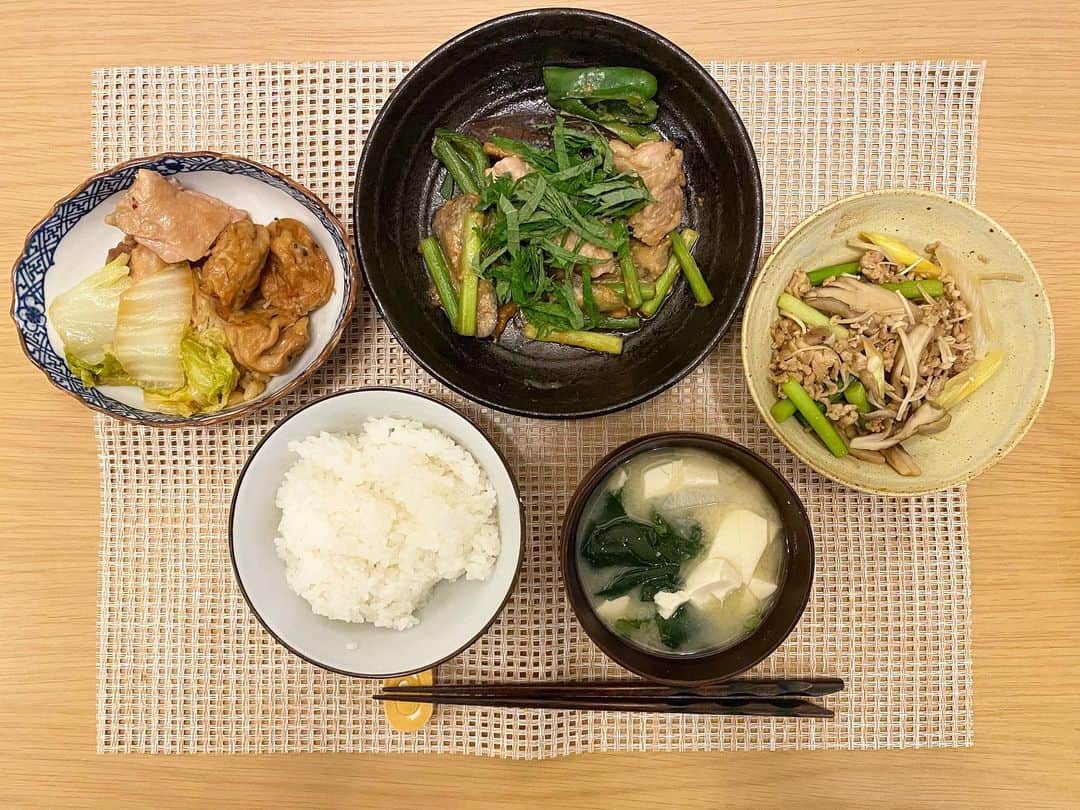 逢田梨香子のインスタグラム：「野菜中心のおかず。 作り置きしたしいつでも食べられる🥕」