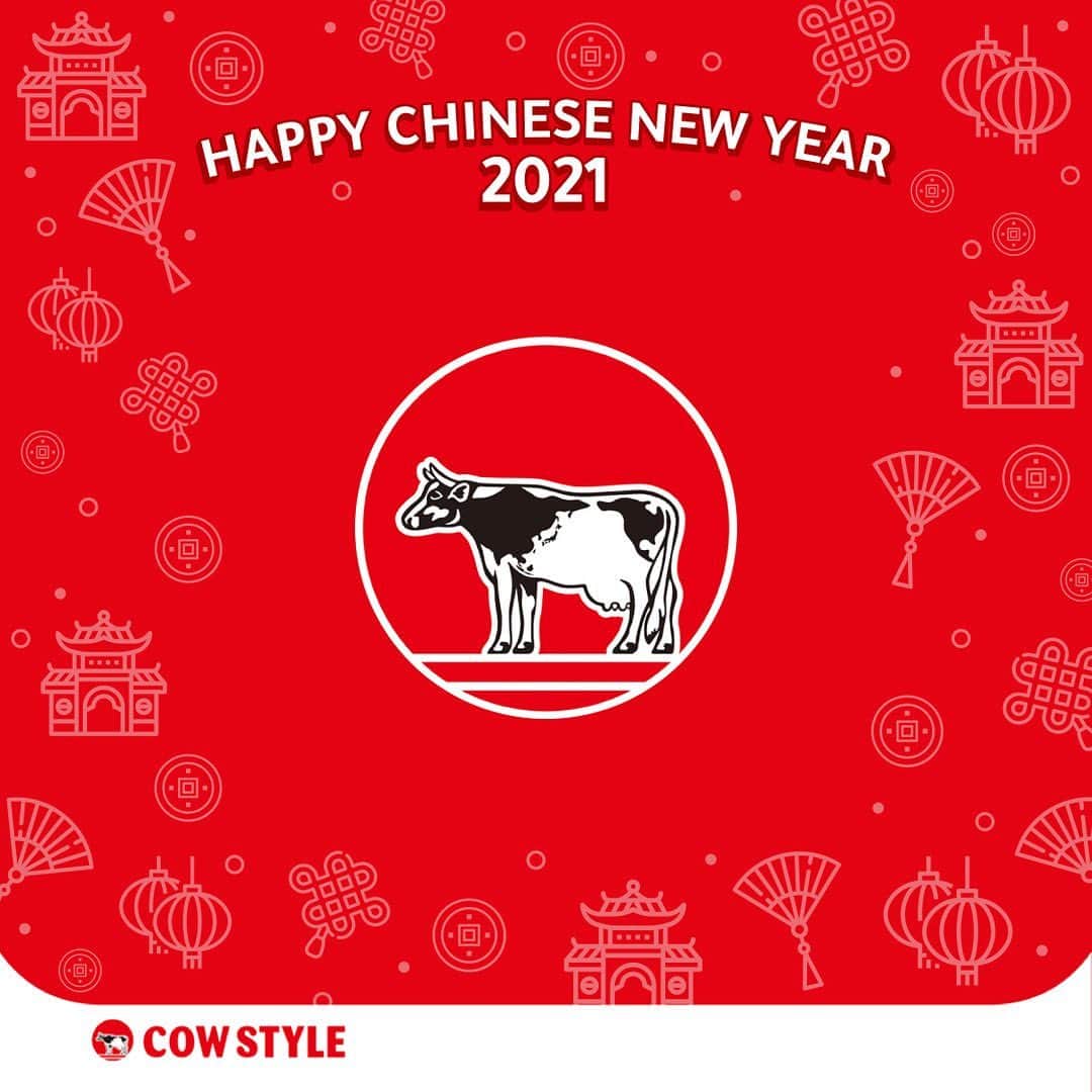COWSTYLEIDのインスタグラム：「Wishing you a prosperous year ahead 🎊🧧❤️  #chinesenewyear #yearoftheox」