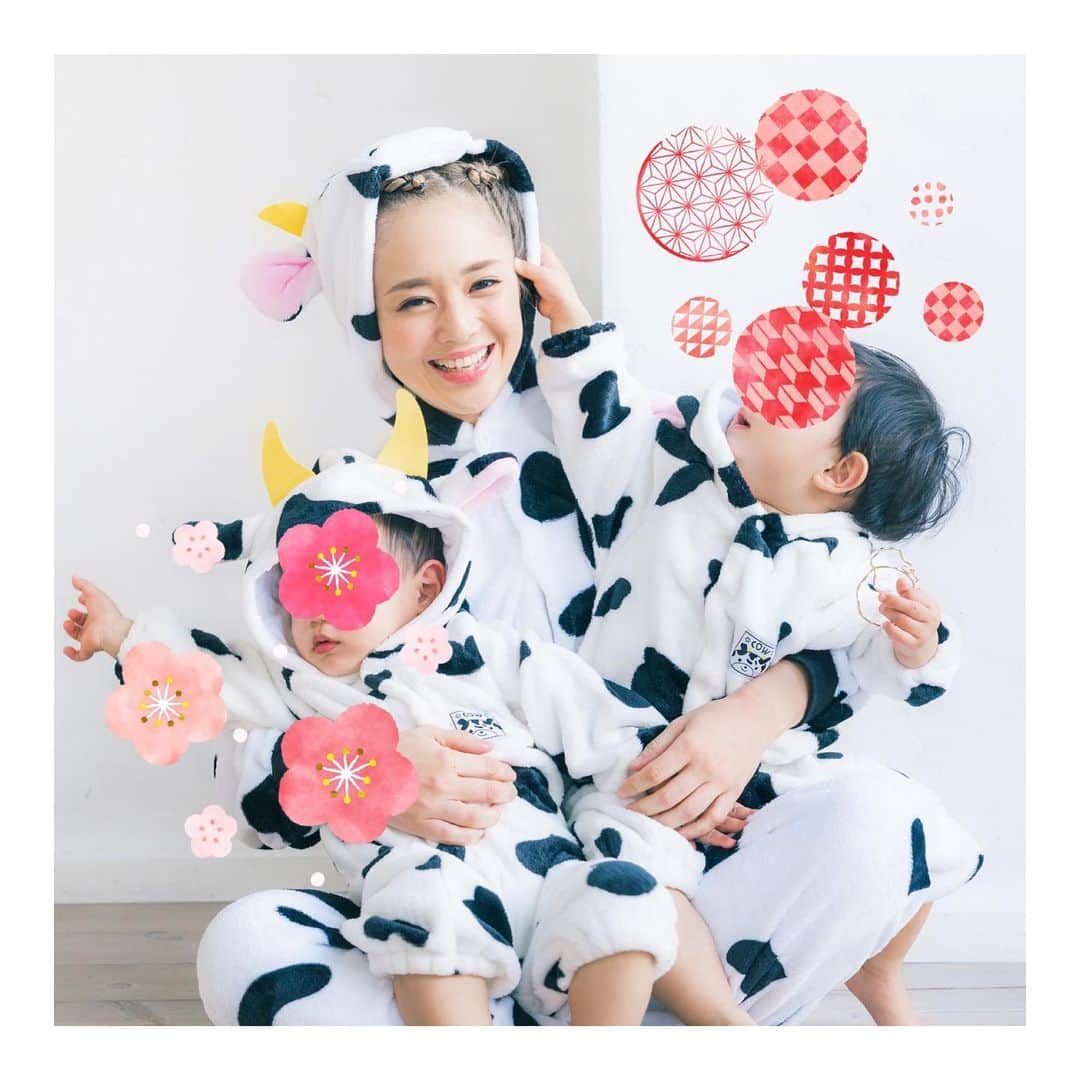 蒼井そらのインスタグラム：「Today is Chinese New Year!! HAPPY HAPPY🐮 * This year is the year of Ox. * 今日は旧正月。 とは言っても日本では馴染みが無いよね。 *  牛妈妈牛宝宝们一起说“新年快乐”！！牛年大吉🐮万事如意！恭喜发财！天天开心😆我爱大家😍💋」