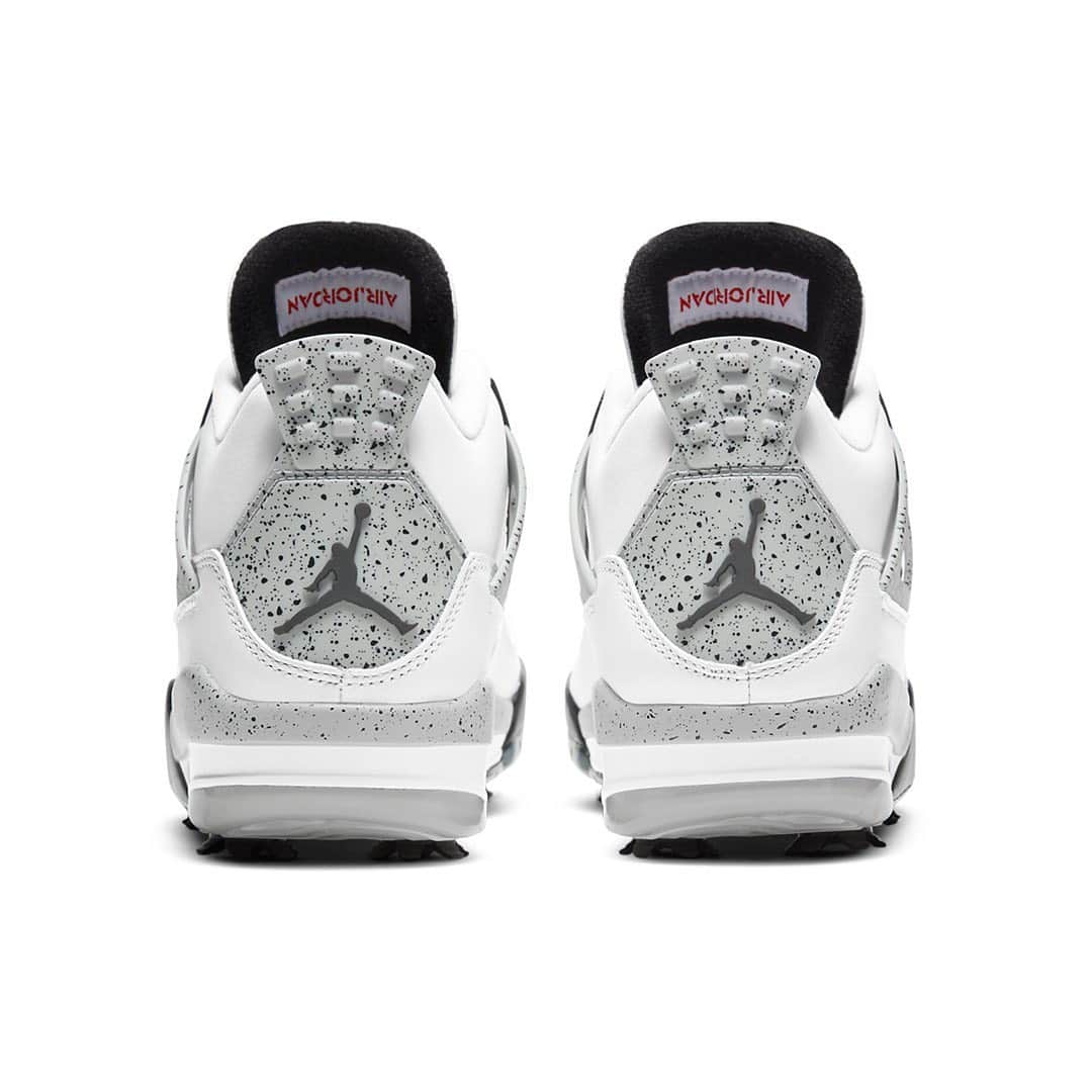 HYPEBEASTさんのインスタグラム写真 - (HYPEBEASTInstagram)「@hypebeastkicks: @jumpman23 have now reworked the Air Jordan 4 Golf in an iconic “White Cement” colorway. The shoe has been adorned with grey tonality and the trademarked black splatter, while the tongue blankets a red Jumpman emblem over white and the heel abstains the @nike Air inscription altogether. Rounding out the look is an Air-assisted midsole designed with rubber outsole segments suited with traction cleats. Expect it to see a release in the coming months.⁠⠀ Photo: Nike」2月12日 16時16分 - hypebeast