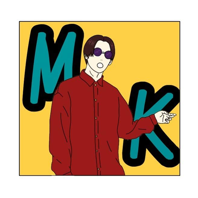 のインスタグラム：「散歩同好会部長マーティン  #イラスト #オリジナル #絵 #ゆるキャラ #絵描きさんと繋がりたい  #80歳なっても #散歩仲間」