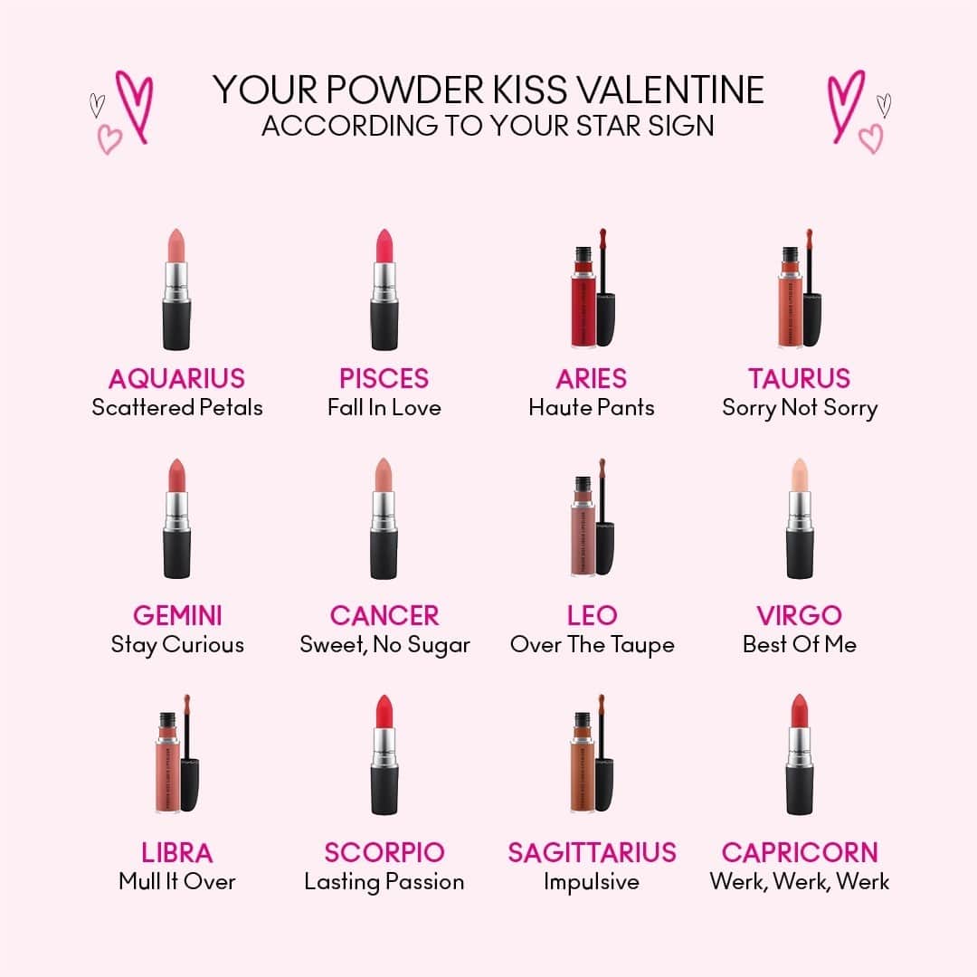 M·A·C Cosmetics UK & Irelandさんのインスタグラム写真 - (M·A·C Cosmetics UK & IrelandInstagram)「Don't have a Valentine? DGAF! Who needs a Valentine when you’ve got Powder Kiss💋⁠ Tell us yours and your besties Zodiac shades below⬇️⁠ #ValentinesDay #MACCosmeticsUK #MACCosmetics #MACValentinesDay #PowderKiss #ZodiacSigns #GalentinesDay #MACPowderKiss⁠」2月13日 3時02分 - maccosmeticsuk