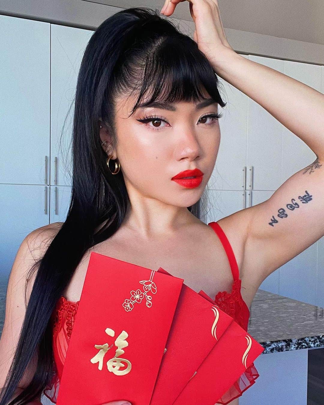 Marycakeのインスタグラム：「🧧👄🧧 新年快乐! proud to be 100% 🇨🇳」