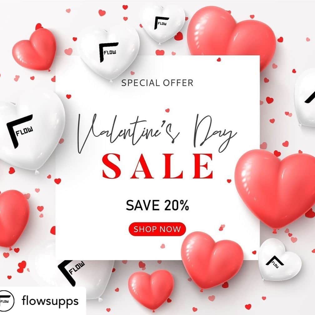 ザッカリー・リーヴァイのインスタグラム：「Love is in the air. SELF love, baby! Treat yo’self! 💅  Posted @withregram • @flowsupps All you need is love —  and FLOW!!! 💕⠀ Happy (almost) Valentines Day #FlowNation. ⠀ 👉As our treat to you, enjoy 20% off the entire website through Sunday!⠀ Discount code applied automatically at checkout.⠀ .⠀ ⚡️Act fast, sale ends Sunday at midnight!⚡️」