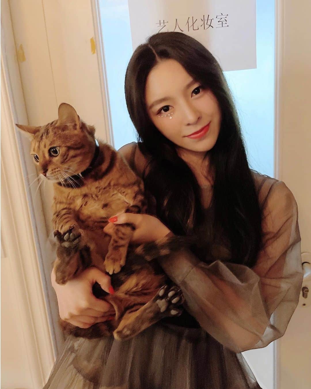 エルキーのインスタグラム：「👩🏻🐱: 🐮🐮🐮🐮 🧧🧨✨」
