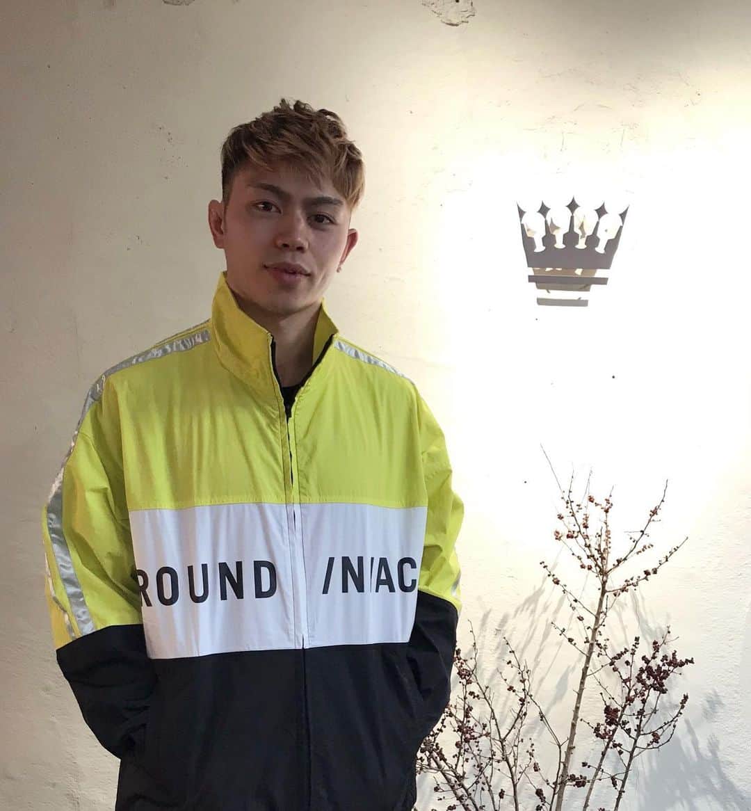 不可思のインスタグラム：「@nero_kazup0108 さんでカット いつもありがとうございます🙏  Nylon Track jacket @ground_n_ace  #groundnace #ground_n_ace #グランダンエース」