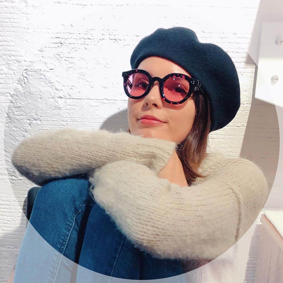 ケリーアンのインスタグラム：「🌸🌸🌸🍡 @sauvageeyewear MIKADO Sakura tortoise   気分はもう春。」