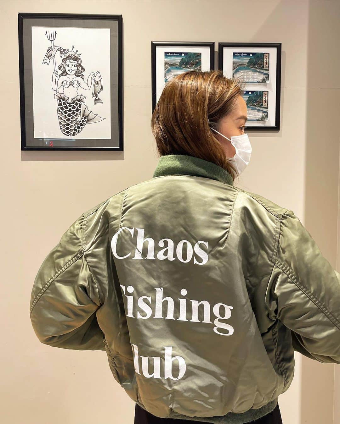 大森美知さんのインスタグラム写真 - (大森美知Instagram)「🐟🌊🎣 @chaos_fishing_club  好きなアパレルの１つ。 釣り好きの人は知ってるはず💭 あー釣りしたい。 #💙 このニット買えなかった😭」2月12日 19時56分 - michi_oomori_official
